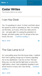 Mobile Screenshot of cedarwrites.com